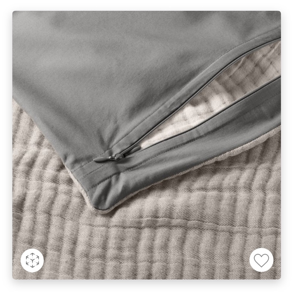 Standard Reversible Textured Cotton
Chambray Coverlet Sham - Casaluna - Picture 4 of 6